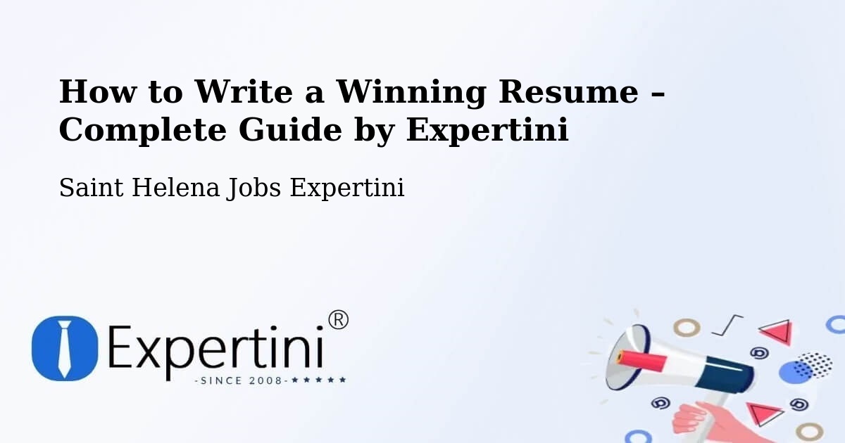 Resume Writing Guide for Job Seekers – Georgetown - Georgetown, Saint Helena Jobs Expertini